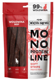 Wiejska Zagroda Monoproteinowe miękkie paski Wołowina 100 g