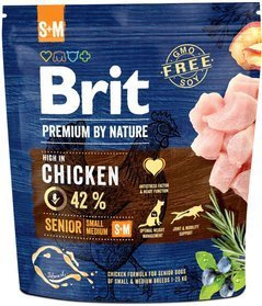 Brit By Nature Senior S + M 1kg