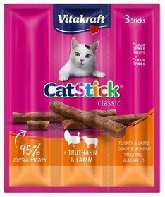 Vitakraft Cat Stick Mini Indyk Jagnięcina 3 szt.