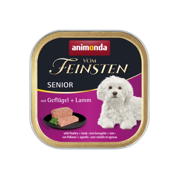 Animonda Vom Feinsten Dog Senior Drób+ Jagnięcina 150g