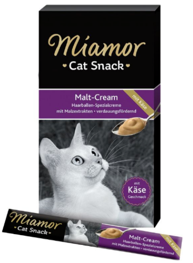 Miamor Cat Snack Malt Pasta odkłaczajaca z serem 90 g