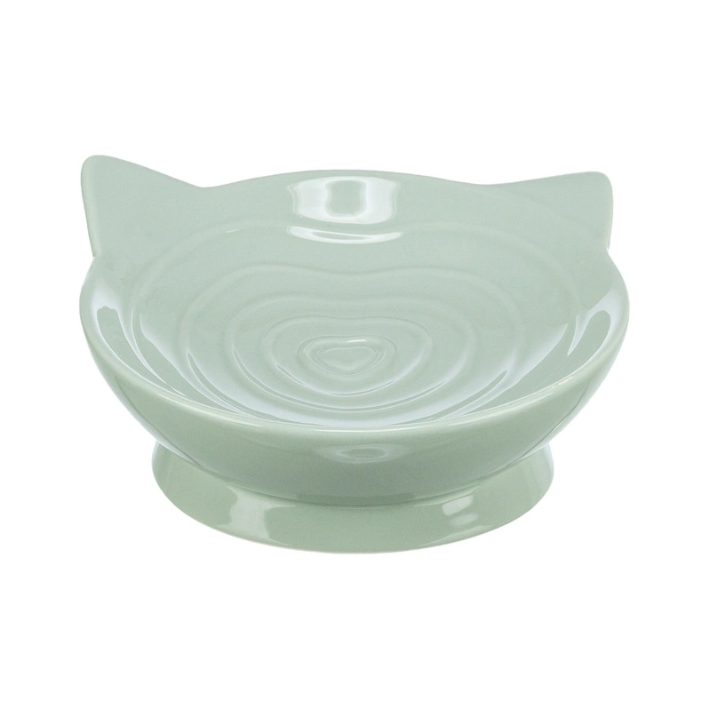 Trixie Viviana, miska podwyższona, dla kota, ceramiczna, szałwiowa, 0.15 l/ 14 cm