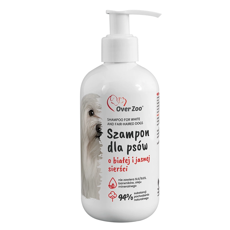 Over zoo Szampon do białej i jasnej sierści