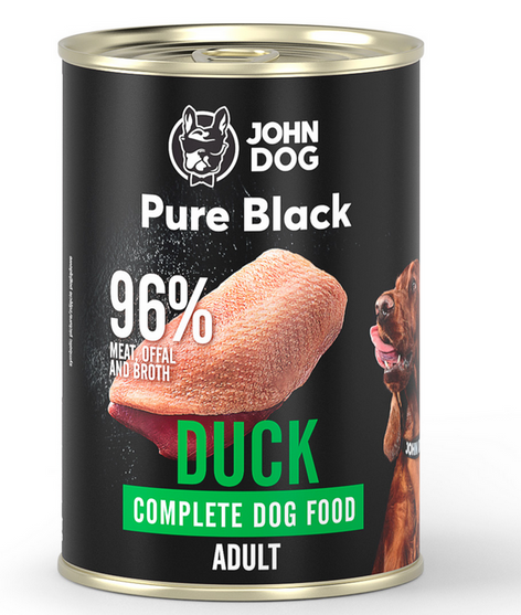 John Dog Pure Black Kaczka 400g