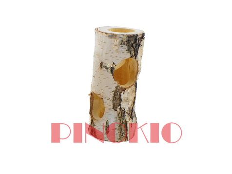 Pinokio Zabawka dla gryzoni dł. 15 cm otwory o śr. 3,5 cm