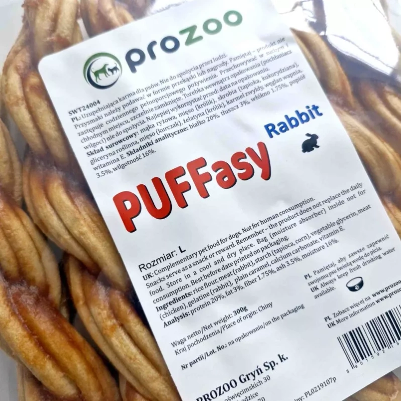 Prozoo PUFFasy Rabbit Twist L 6 szt.