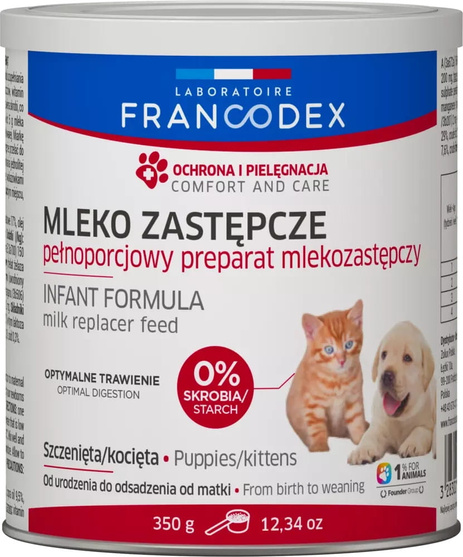 FRANCODEX Mleko w proszku dla szczeniąt i kociąt 350 g