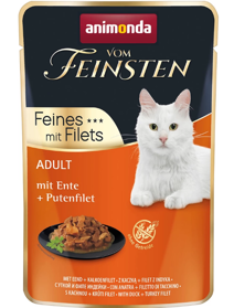 Animonda Vom Feinsten Feines mit Filets saszetka kaczka + filet z indyka 85g