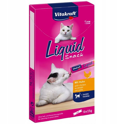 Vitakraft Cat Liquid Kurczak Tauryna 6x15g