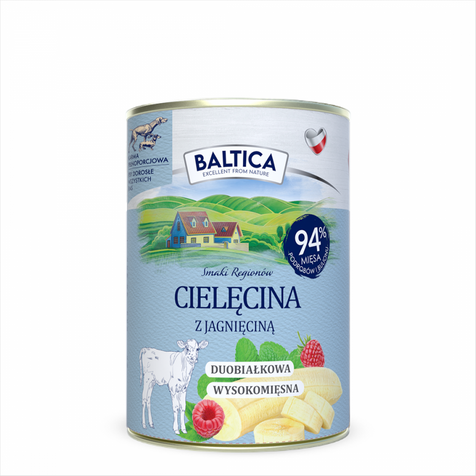 Baltica Cielęcina z Jagnięciną i batatem 400g