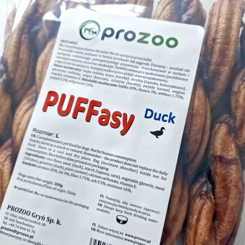 Prozoo PUFFasy Duck Twist L 6 szt.