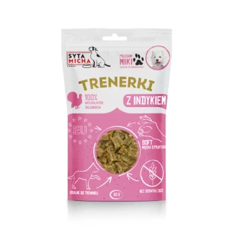 Syta Micha trenerki z indykiem dla psa 80g