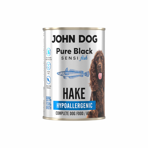 John Dog Pure Black Sensi Fish – Morszczuk 400 g