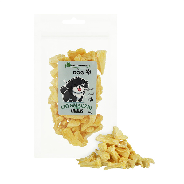 FactoryHerbs for dog Lio smaczki ANANAS 20g