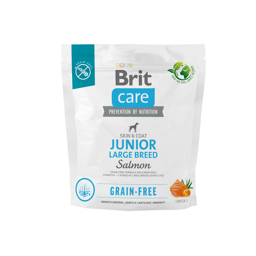 Brit Care Grain-Free Junior Large Breed, łosoś 1kg