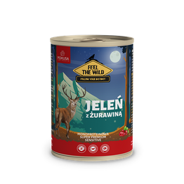 Pokusa Feel The Wild - Feel The Wild - Jeleń z żurawiną 400g