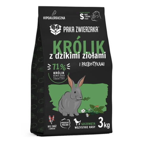 Paka Zwierzaka Królik i dzikie zioła S 3 kg 