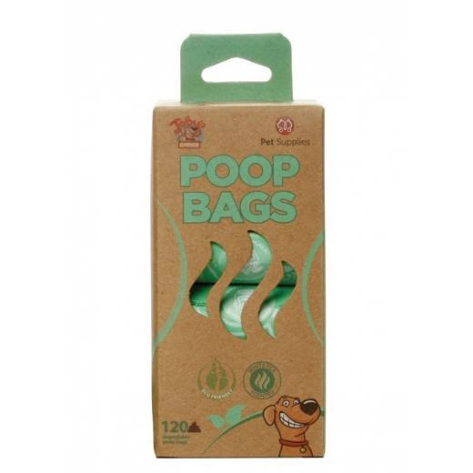 Pet Supplies Eko worki na odchody - biodegradowalne o zapachu białej herbaty- 120szt