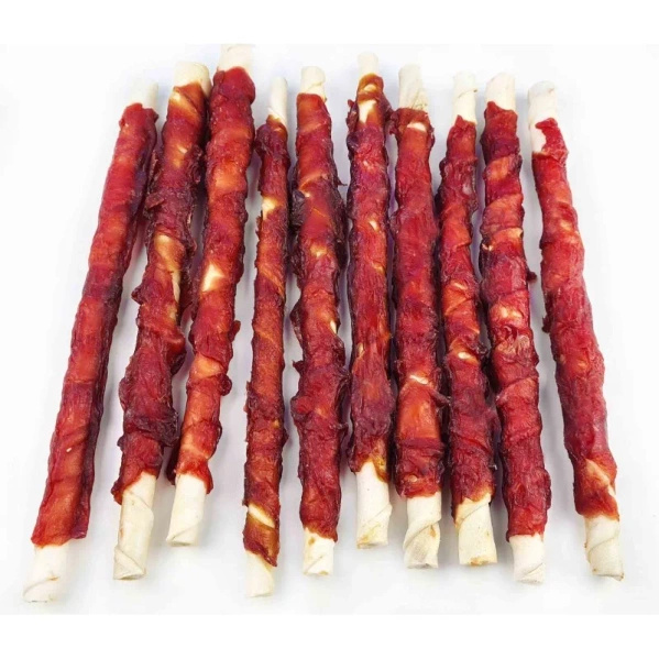 Prozoo Skóra biała owinięta mięsem kaczki 25cm 500g