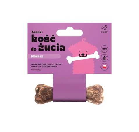 Kość do żucia dla psa Mocarz 10cm dla szczeniąt Azanki