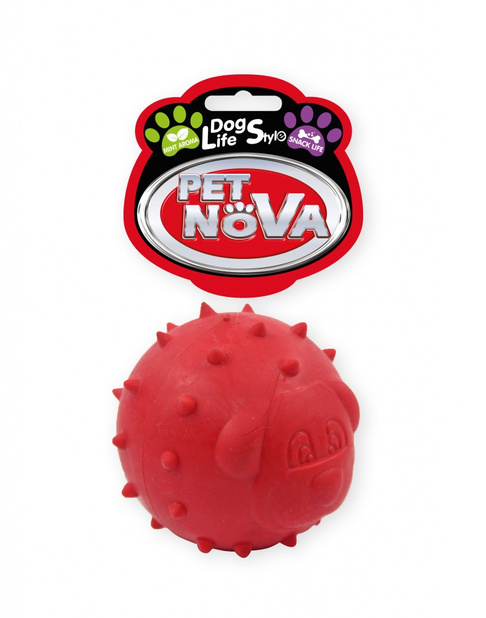 Piłka na przysmaki 6,5cm, czerwona, aromat mięta