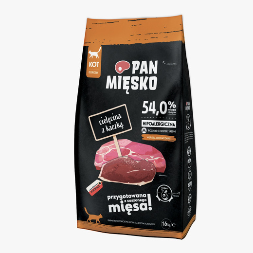 Pan Mięsko Kot Cielęcina z kaczką 1,6kg