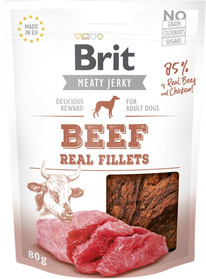 Brit Jerky Snack-Beef Fillets 80g