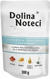 Dolina Noteci Małe Rasy- Cielęcina, Pomidor i Makaron 100g 