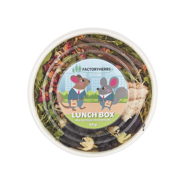 FactoryHerbs Lunch Box dla szynszyli i koszatniczki 80g