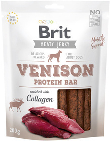 Brit Jerky Snack–Venison Protein bar 200g