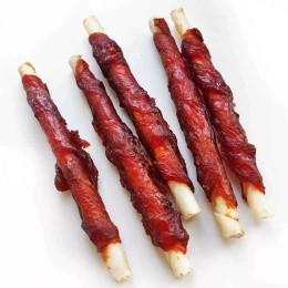 Prozoo Skóra biała owinięta mięsem kaczki XL 1 kg