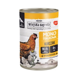 Wiejska Zagroda Monoprotein Kurczak 400g puszka dla psa