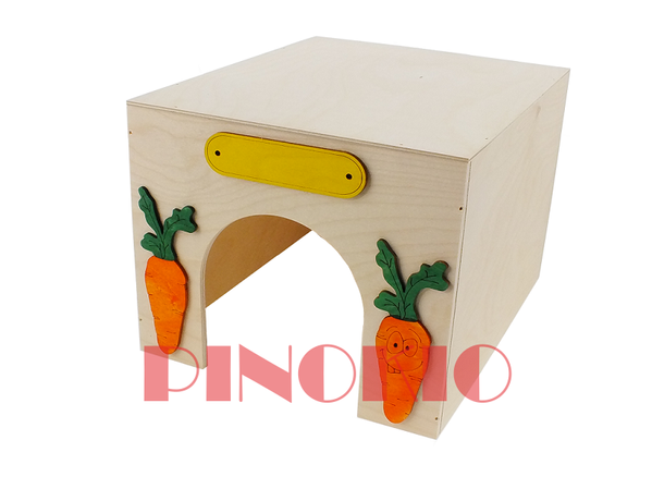 Pinokio drewniany domek dla królika DUŻY 29 x 35,5 x 21,5 cm