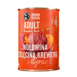 John Dog Pumpkin Line -  Wołowina, Cielęcina,Krewetki, Dynia 400g