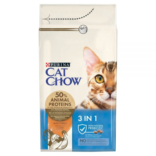 Purina Cat Chow 3in1 Karma dla kotów 1,5kg