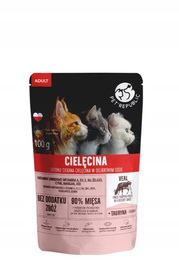 Pet Republic Cielęcina, krojone kawałki w delikatnym sosie, 100g