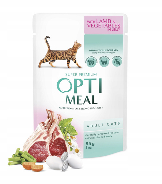 Optimeal Kot 85g Jagnięcina z warzywami