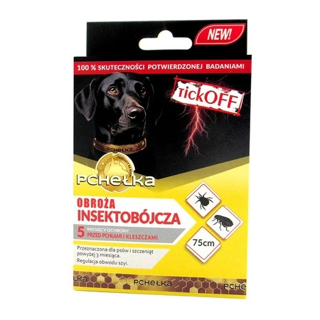 Pchełka TickOFF obroża na pchły i kleszcze dla psa 75cm