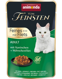 Animonda Vom Feinsten Feines mit Filets saszetka królik + filet z kurczaka 85g