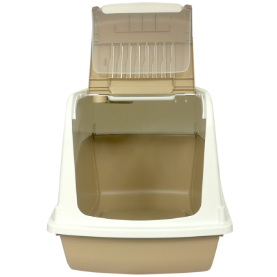 BERGAMO TOALETA ARIEL MOCACCINO 57x39x38cm, łopatka i filtr węglowy w zestawie