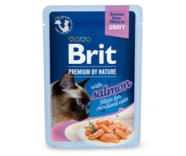 Brit Cat Premium Sterilised Gravy fillets with Salmon 85g