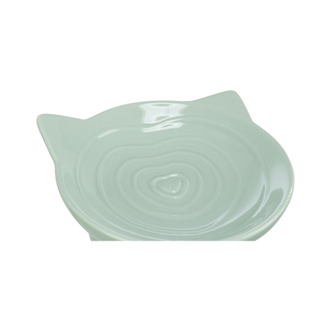 Trixie Viviana, miska podwyższona, dla kota, ceramiczna, szałwiowa, 0.15 l/ 14 cm
