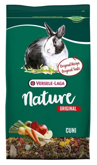 Versele-Laga Nature Cuni Original - pokarm dla królików miniaturowych - 2,5 kg