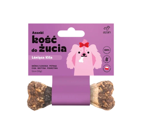 Kość do żucia dla psa Lśniąca Kita 12cm Azanki