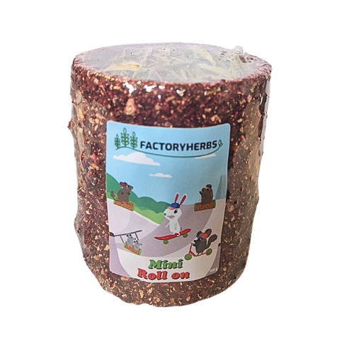FactoryHerbs Mini Roll On 100 g – tunel warzywno-sianowy dla królika i gryzoni