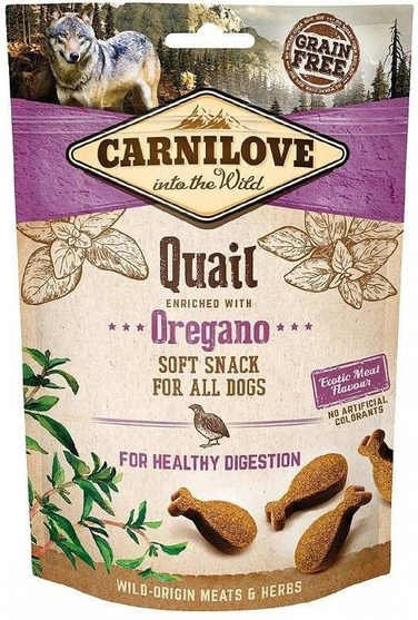 Carnilove Dog Soft Snack  Quail & Oregano 200g