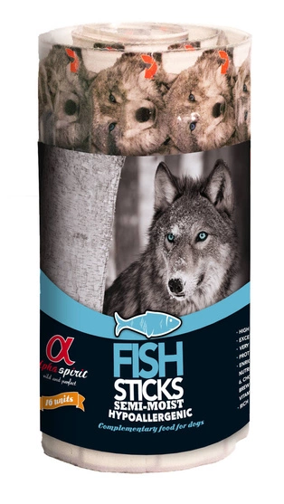 Alpha Spirit Fish Sticks - paluszki dla psa- ryba- blister 16x10g