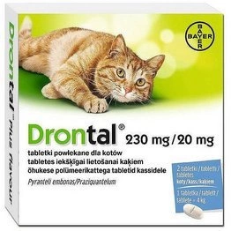 Bayer Drontal Tabletki odrobaczające dla kotów