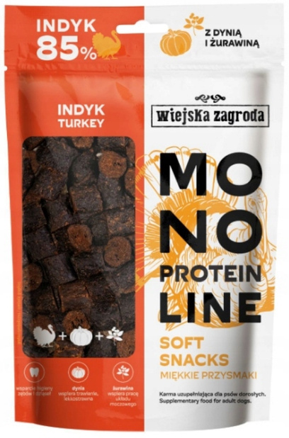 Wiejska Zagroda Monoproteinowe miękkie przysmaki Indyk 115 g
