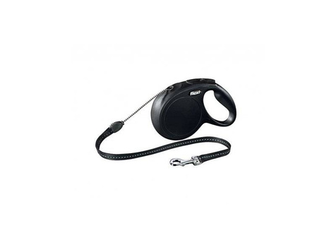 Flexi Classic Cord S czarna linka do 12 kg